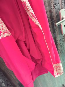 Pink Embroidered Anarkali Kurta