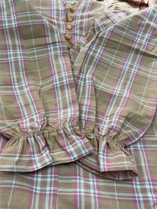 Cute Plaid Ruffle Top