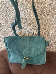 Suede Crossbody Bag