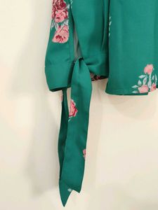 Floral Green Top