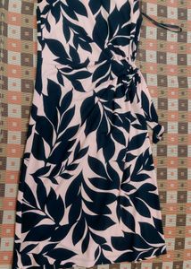 Pink And Black Fitted Dress