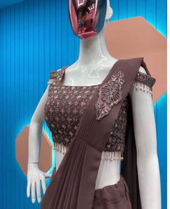 Elegant Pre-Draped Saree