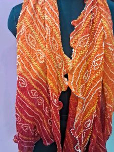 Red &amp; Orange Dupatta