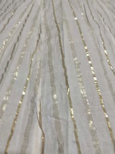White &amp; Gold Stripe Skirt