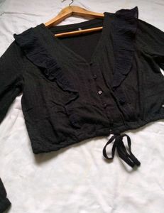 Black Full Sleeves Top