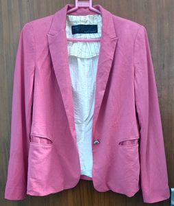 ZARA Basic Pink Blazer