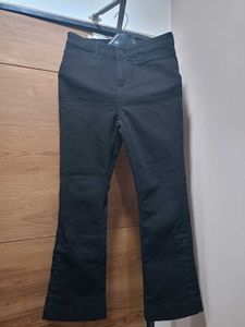 (Vero Moda)Black Slim Pants With Button Hem