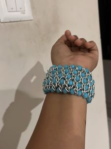 Blue Beaded Bracelet