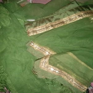 Elegant Olive Green Dress