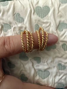 Gold Twisted Hoop Earrings