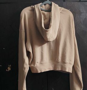 H&amp;M crop zip up hoodie