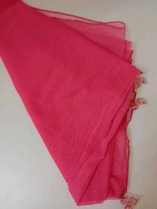 Pink &amp; Gold Embellished Gown Dress