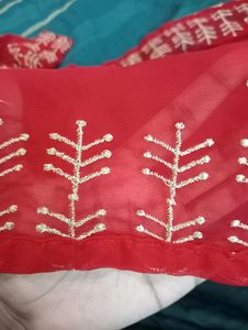 Georgette Embroidered Kurti With Bueatiful Embroided Duppata