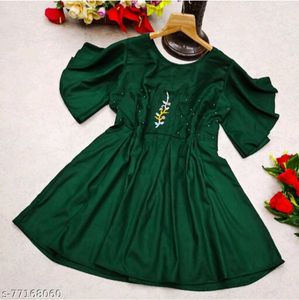 Green Short Rayon Tunic