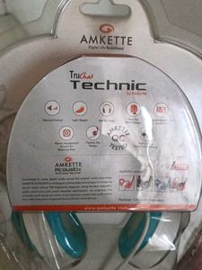 New Working Headphones Blue And White