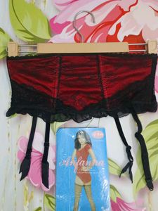 Red & Black Garter Belt