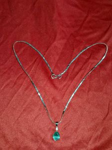Teardrop Gemstone Pendant Necklace