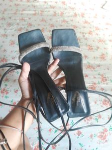 Strappy Black Heels