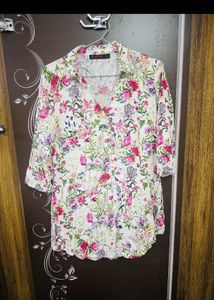 Flower print shirt