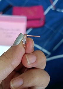 Real Silver 925 Earrings (Rose Gold)