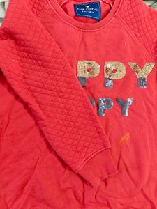 Fame Forever Red Happy Top