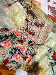 Floral Saree with Blouse