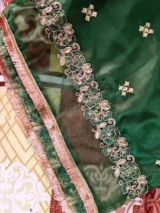 🌲🌲beautiful  dark green Pakistani pant set