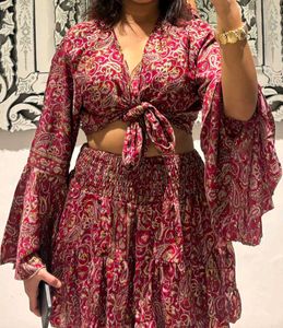 Bohemian-style two-piece co-ord set