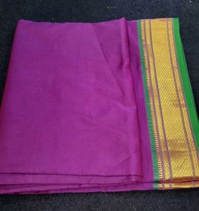 Purple Pattu Saree Without Tag
