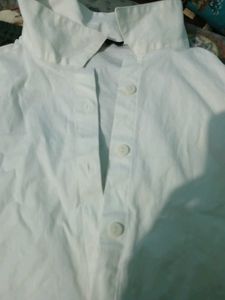 White Crop Shirt Style, Zudio, Xs Size, New