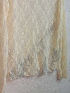 Ladies See-through Fashion Lace Top