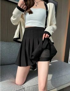 Savana Pleated Black Mini Skirt(FREE HAIR BOW)