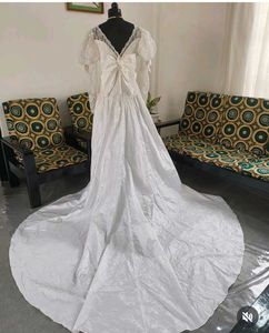 French Lace Vintage 80&#39;s Gown