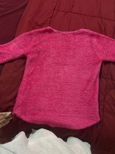Pink Fuzzy Top