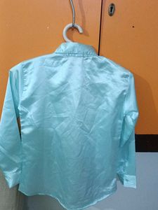 Blue Satin Shirt