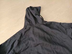 Boldfit Black Zip-Up Hoodie, S Size