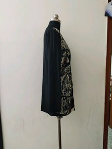 plus size Printed Long Sleeve Top