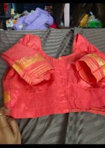 Coral Readymade Saree Blouse donation