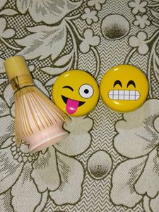 Bamboo Whisk And Ceramic Holder &amp;Coin Tin Boxes