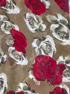 Rose Print Saree With Blouse