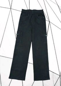Black 6 Pocket Cargo Jeans