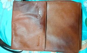 Leather Messenger Bag