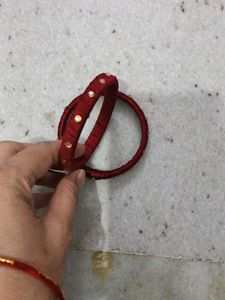 Red & Gold Bangle Set