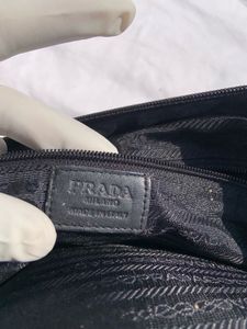 Prada Black Leather Shoulder Bag