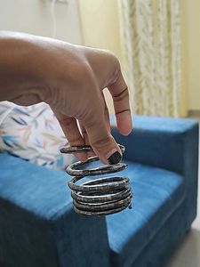 Spiral Oxidized Bracelet