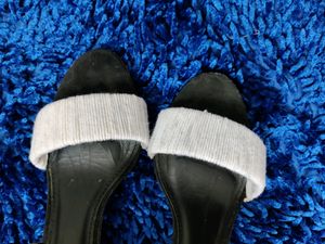Black and White Pencil Heel Stilletoes