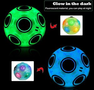 1 Piece Puzzle Fidget Ball Glow Rainbow C