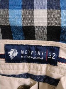 Branded Beige Casual Pants