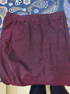 Burgundy Mini Skirt