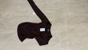 Brown Long Sleeve Top